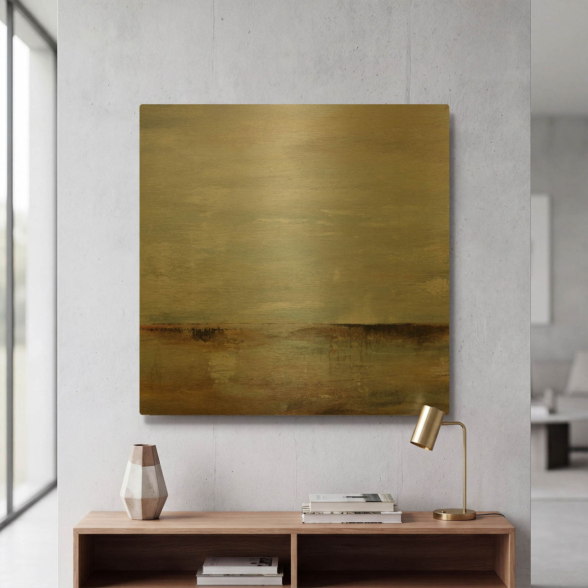 'Take Time' By Karen Hale Gold Metal Wall Art