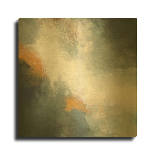 'Through The Mist' By Karen Hale Gold Metal Wall Art