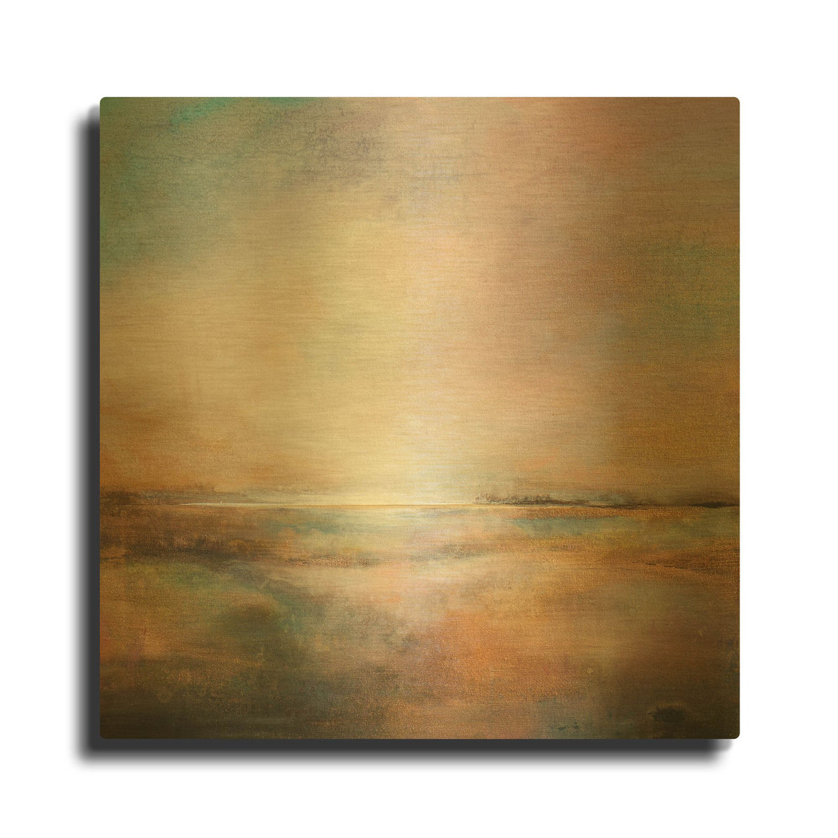'Warm Surrender' By Karen Hale Gold Metal Wall Art