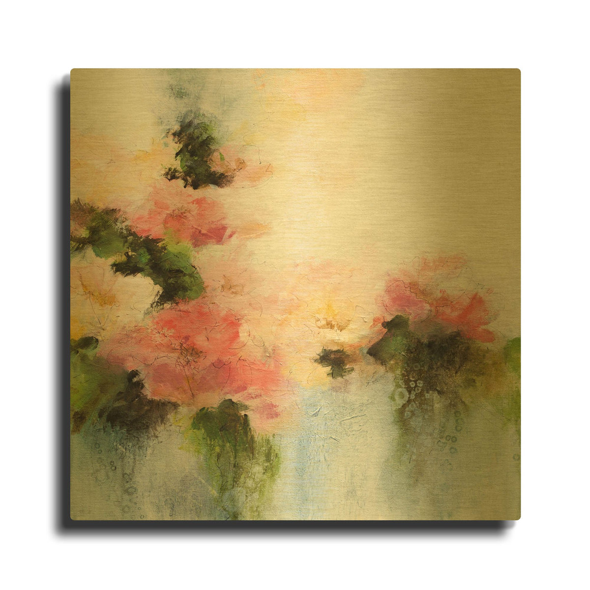 'Welcome Home' By Karen Hale Gold Metal Wall Art