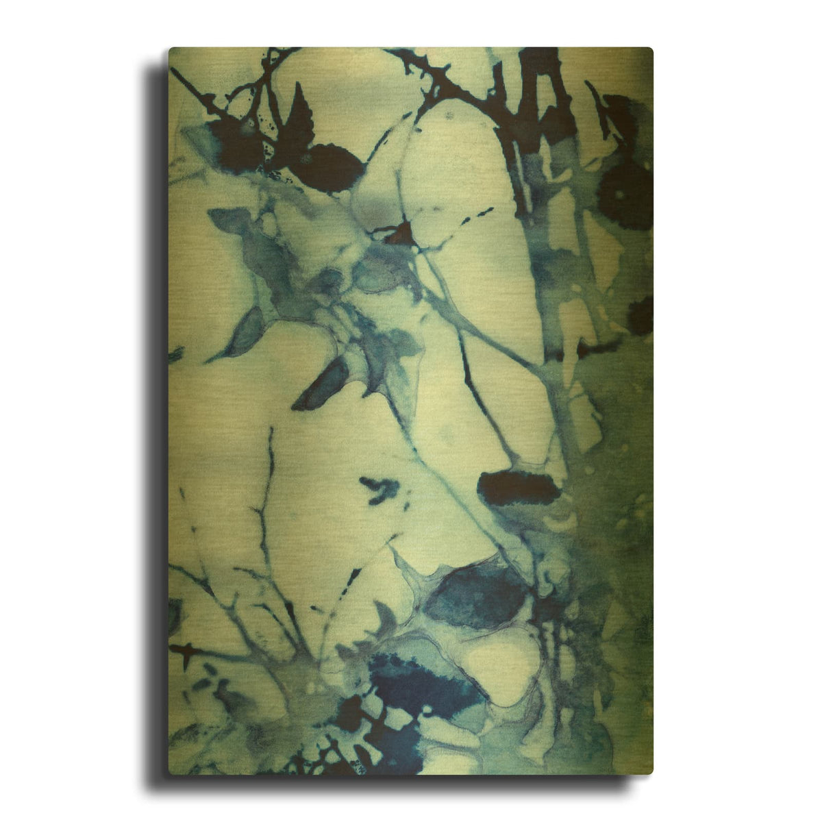 'Abstraction' By Krista McCurdy Gold Metal Wall Art