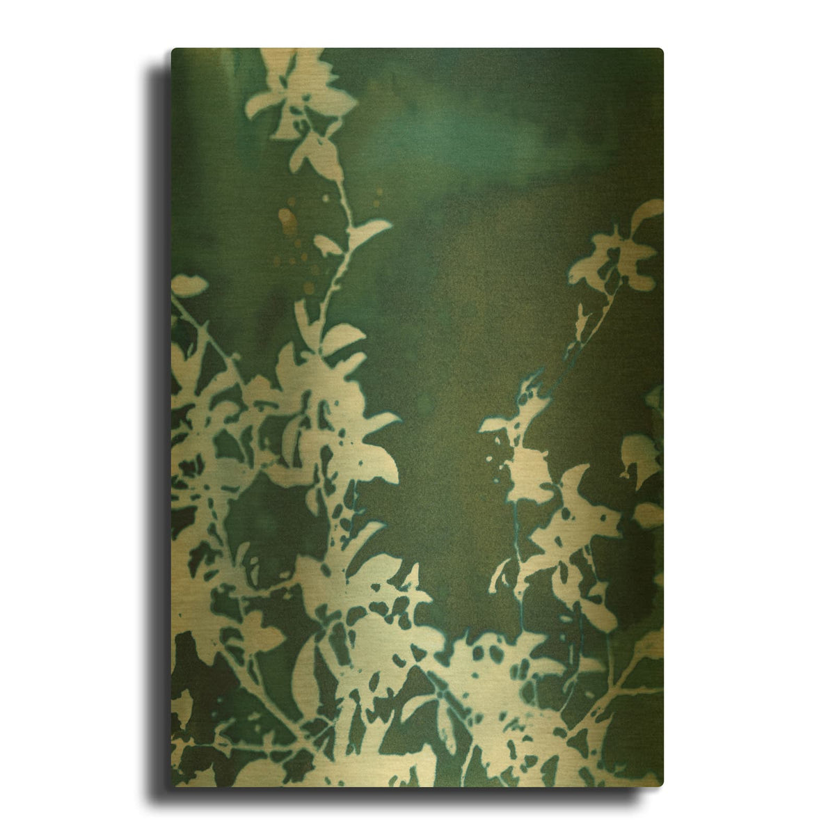 'Dark Garden' By Krista McCurdy Gold Metal Wall Art