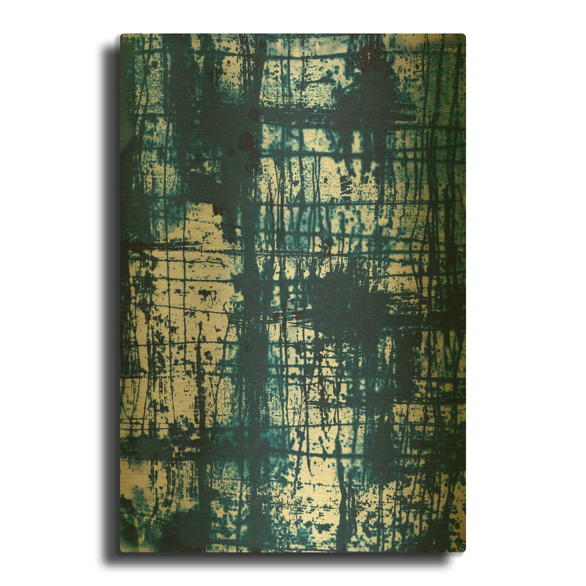 'Graffiti' By Krista McCurdy Gold Metal Wall Art