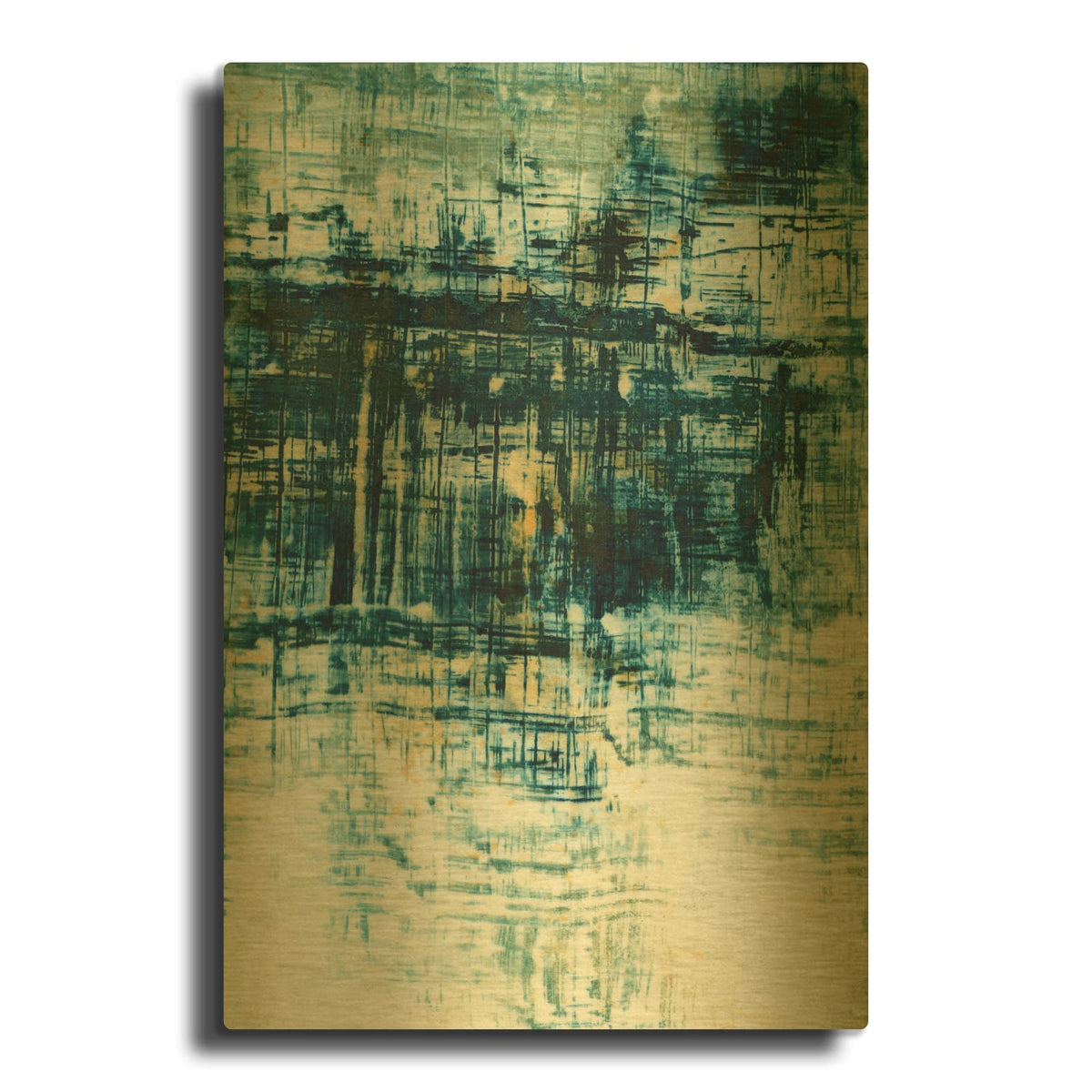 'Inclement Weather' By Krista McCurdy Gold Metal Wall Art