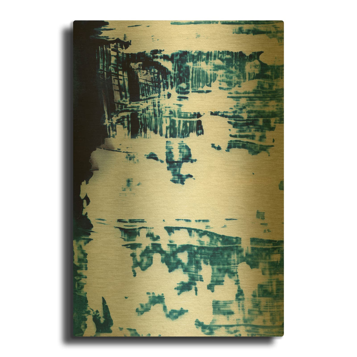 'Plaster' By Krista McCurdy Gold Metal Wall Art