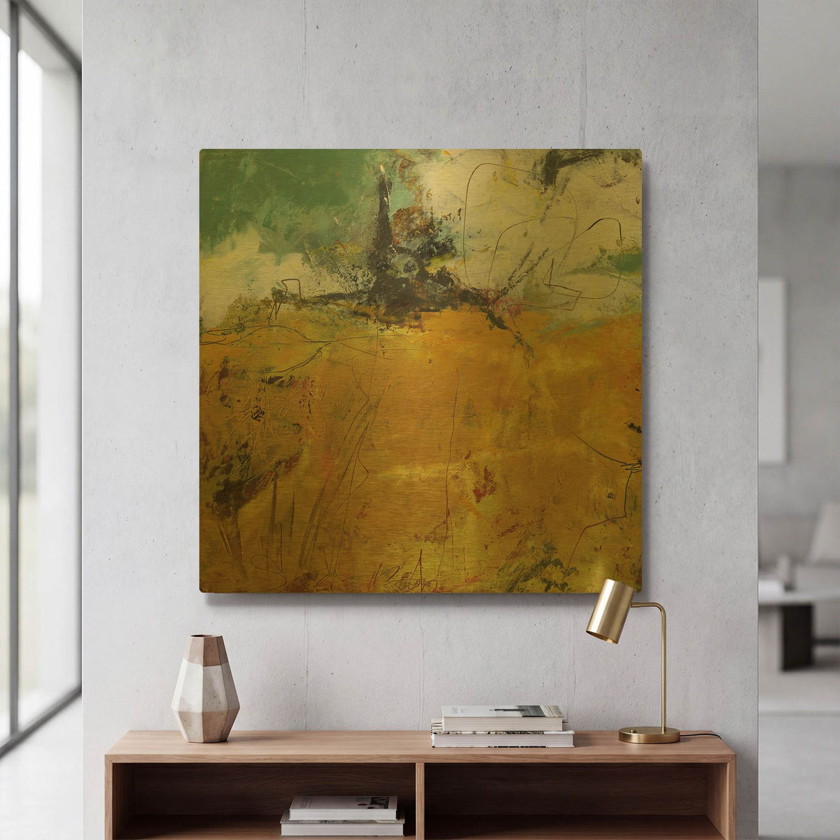 'Abundant' By Linda Nickell Gold Metal Wall Art