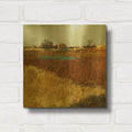 'The Fields' By Linda Nickell Gold Metal Wall Art