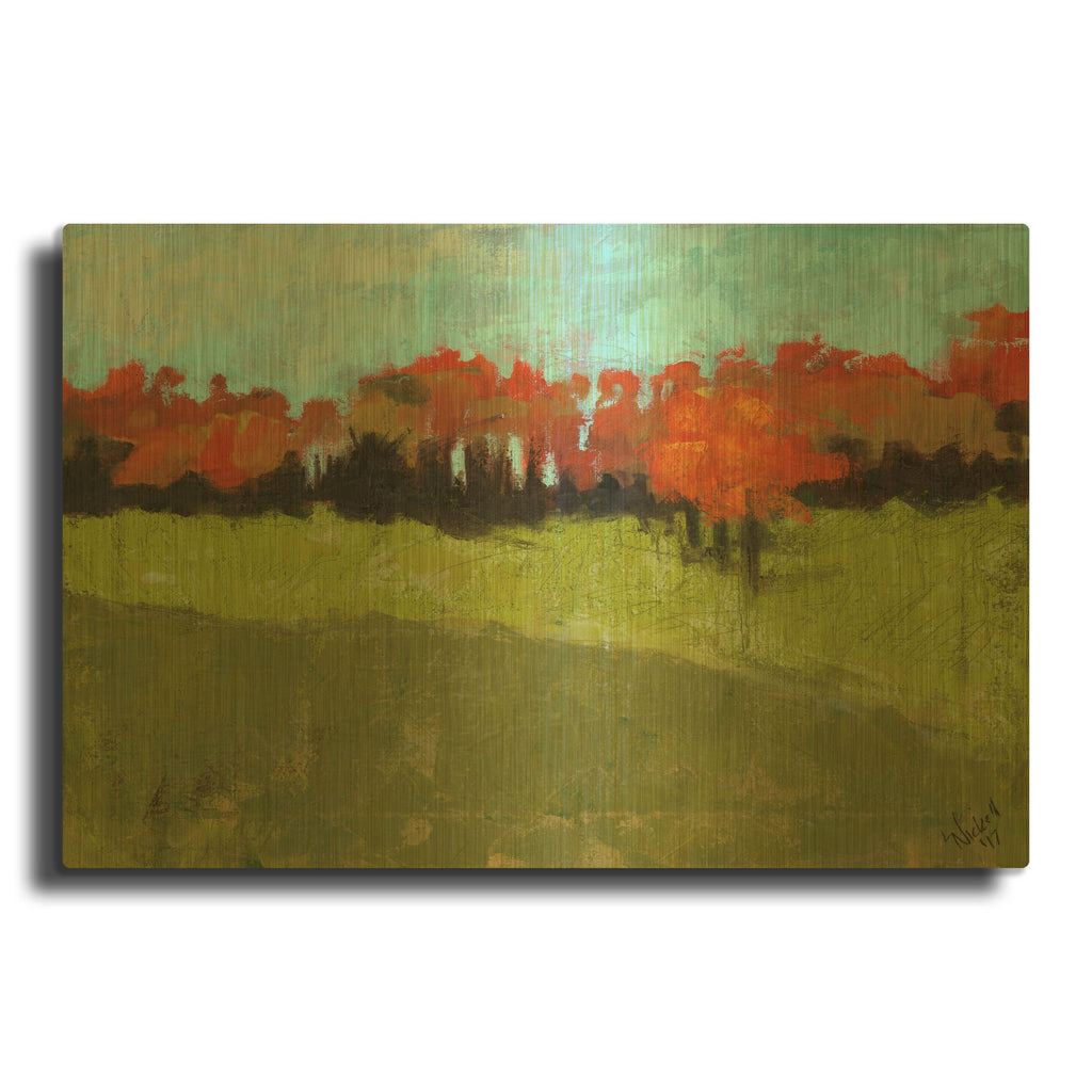 'Waiting In Line' By Linda Nickell Gold Metal Wall Art