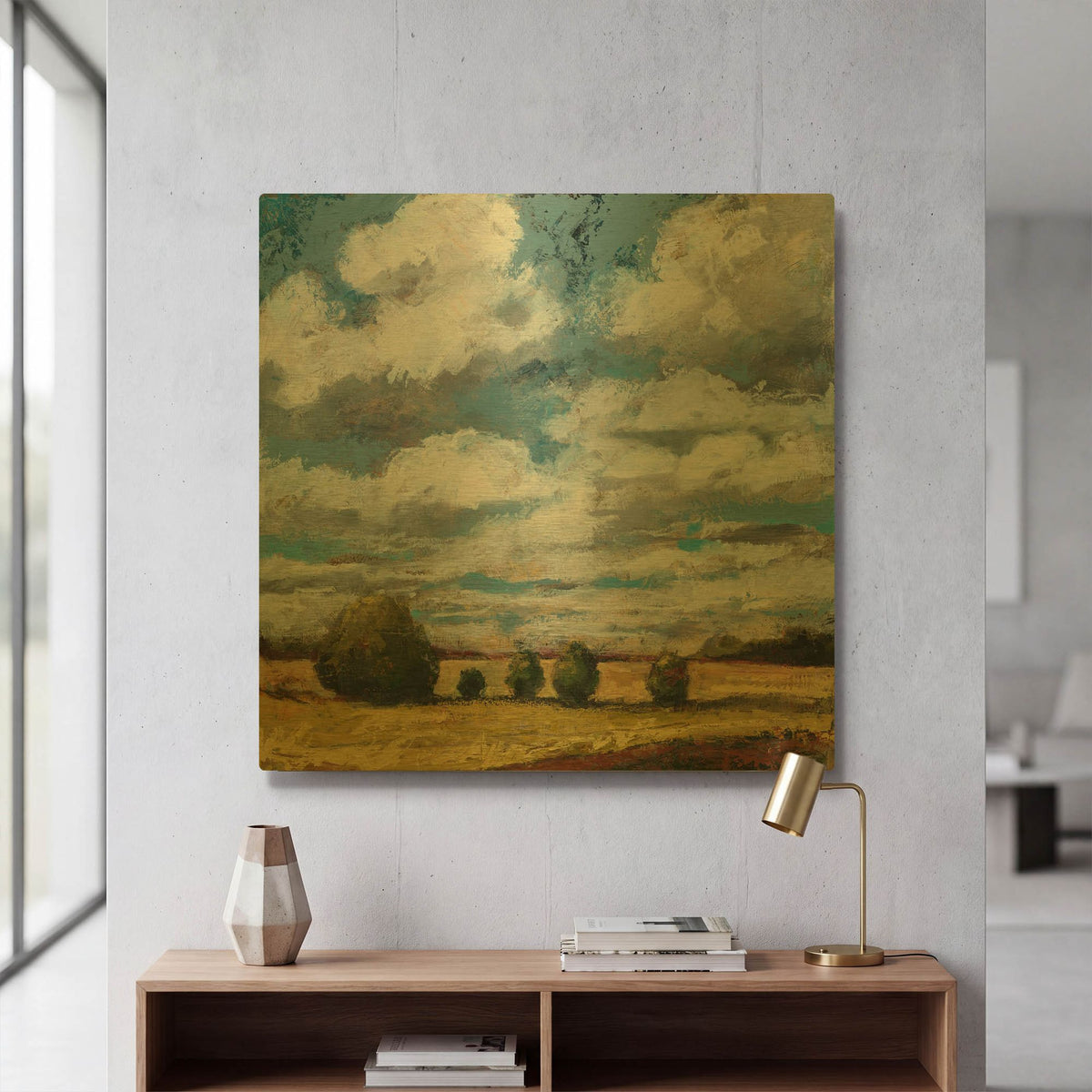 'The Family' By Linda Nickell Gold Metal Wall Art
