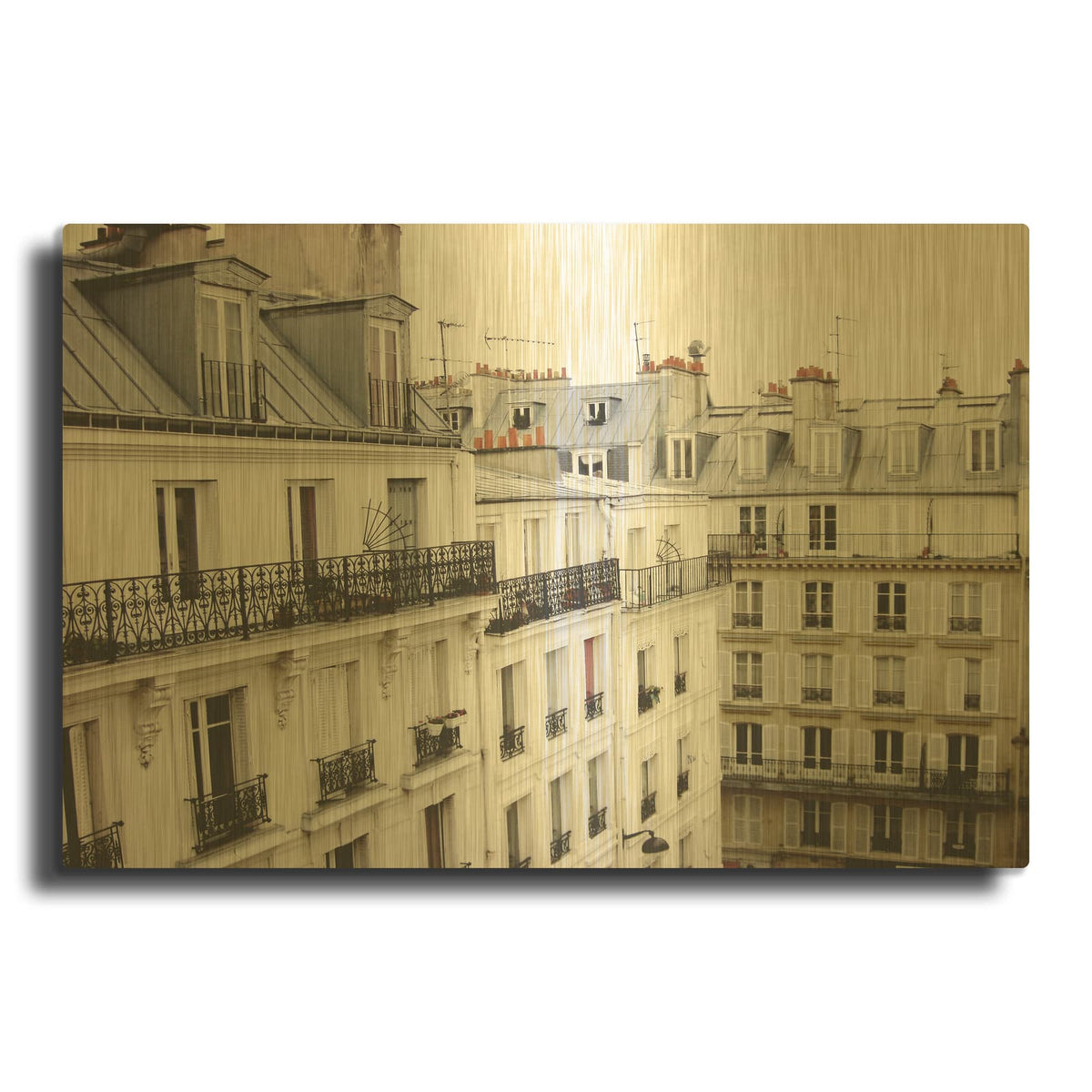 'Montmartre' By Lupen Grainne Gold Metal Wall Art