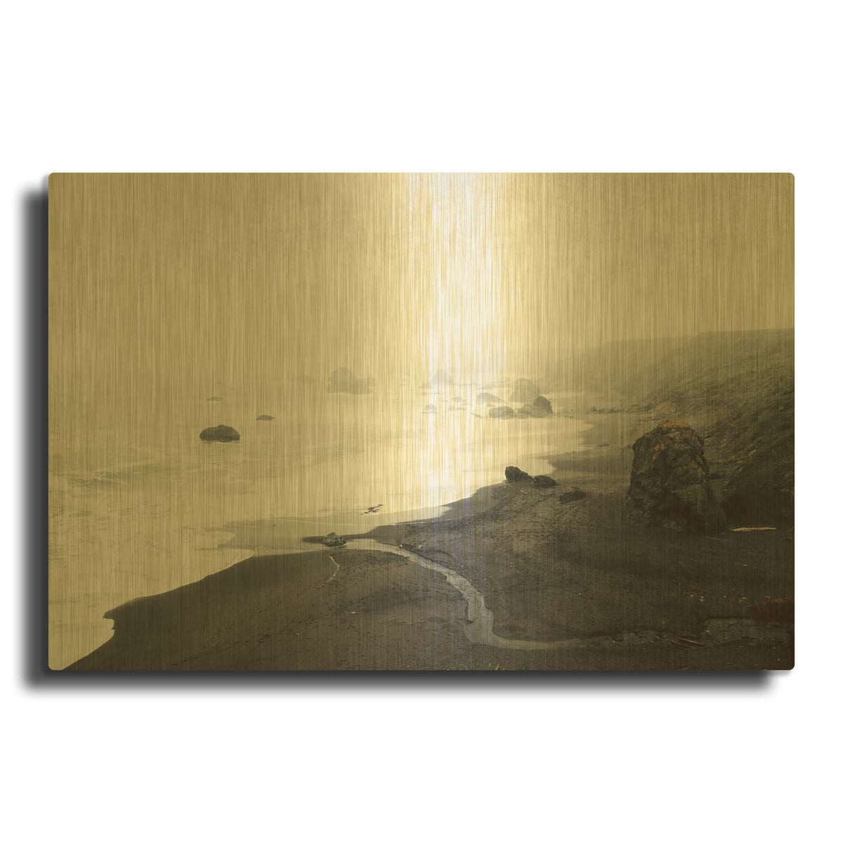 'The Sea Cast A Spell' By Lupen Grainne Gold Metal Wall Art