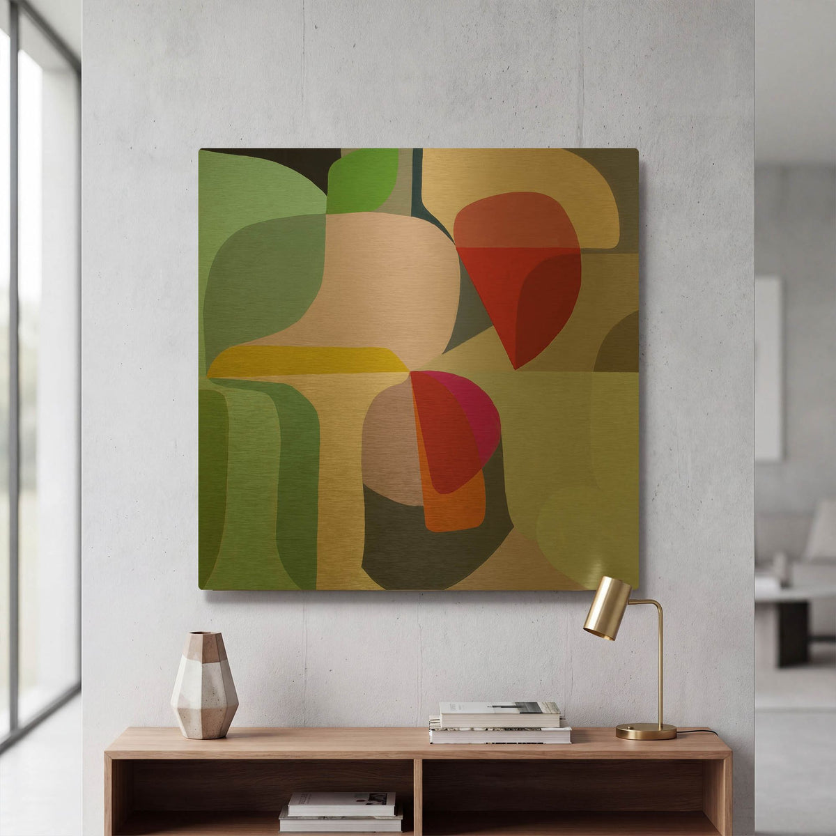 'Breaking Ground' By Marion Griese Gold Metal Wall Art