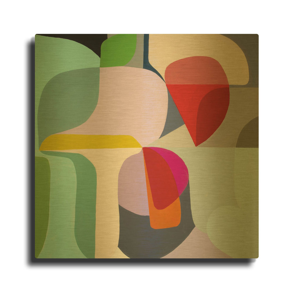 'Breaking Ground' By Marion Griese Gold Metal Wall Art