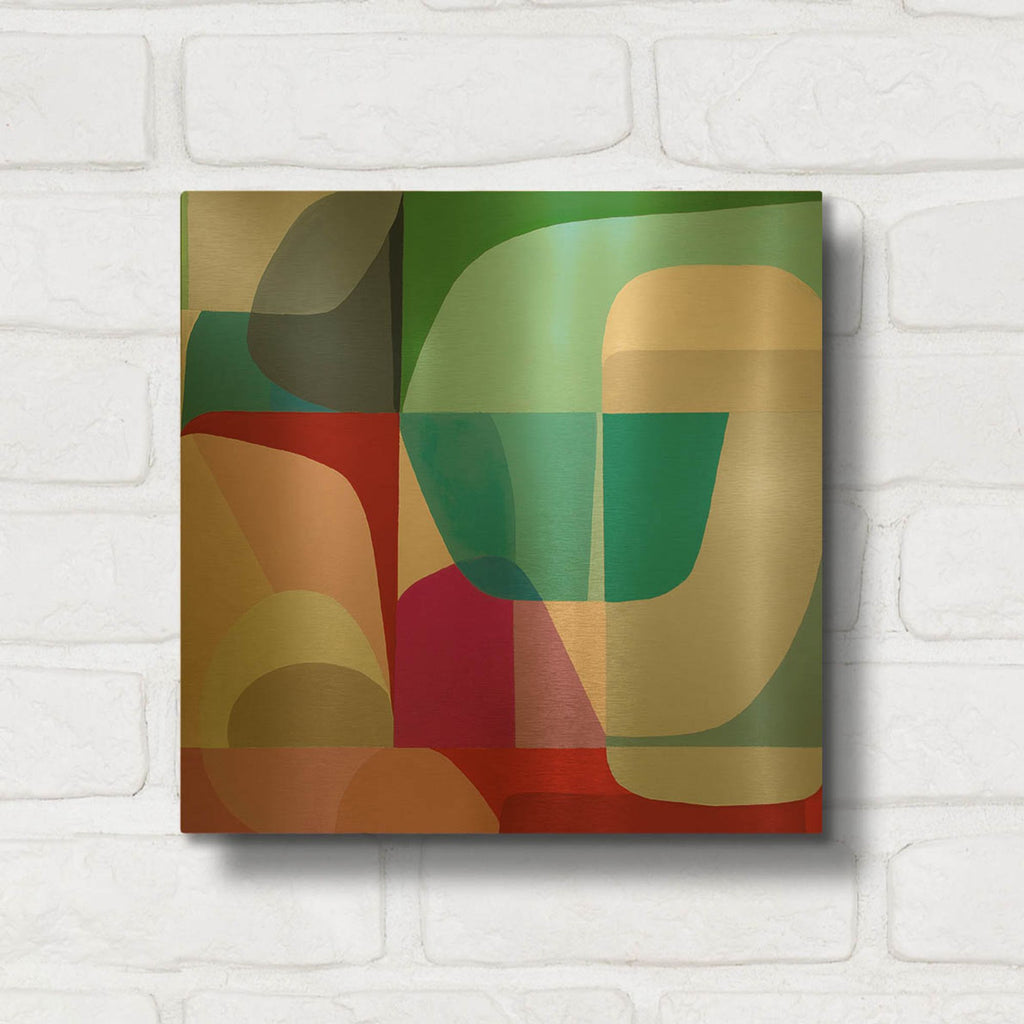 'Breaking Sky' By Marion Griese Gold Metal Wall Art