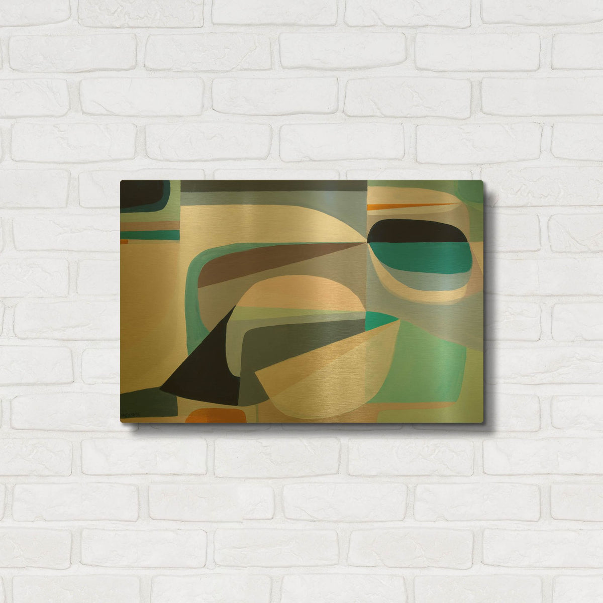 'Drift' By Marion Griese Gold Metal Wall Art