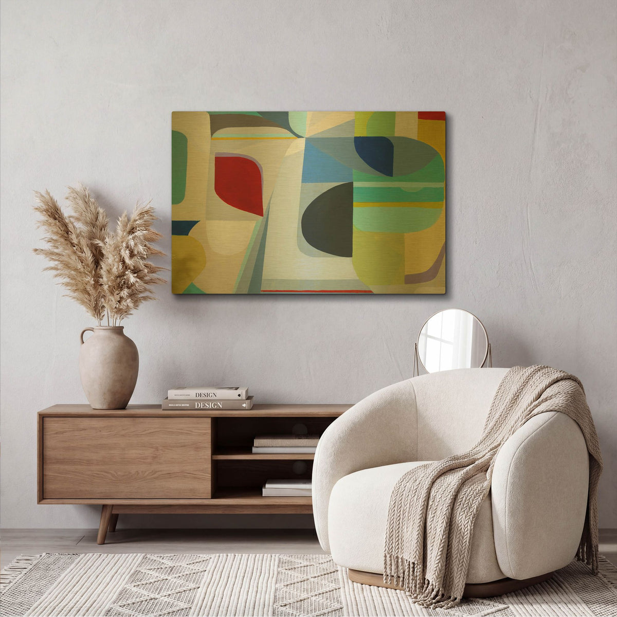 'Into The Sky Of This' By Marion Griese Gold Metal Wall Art