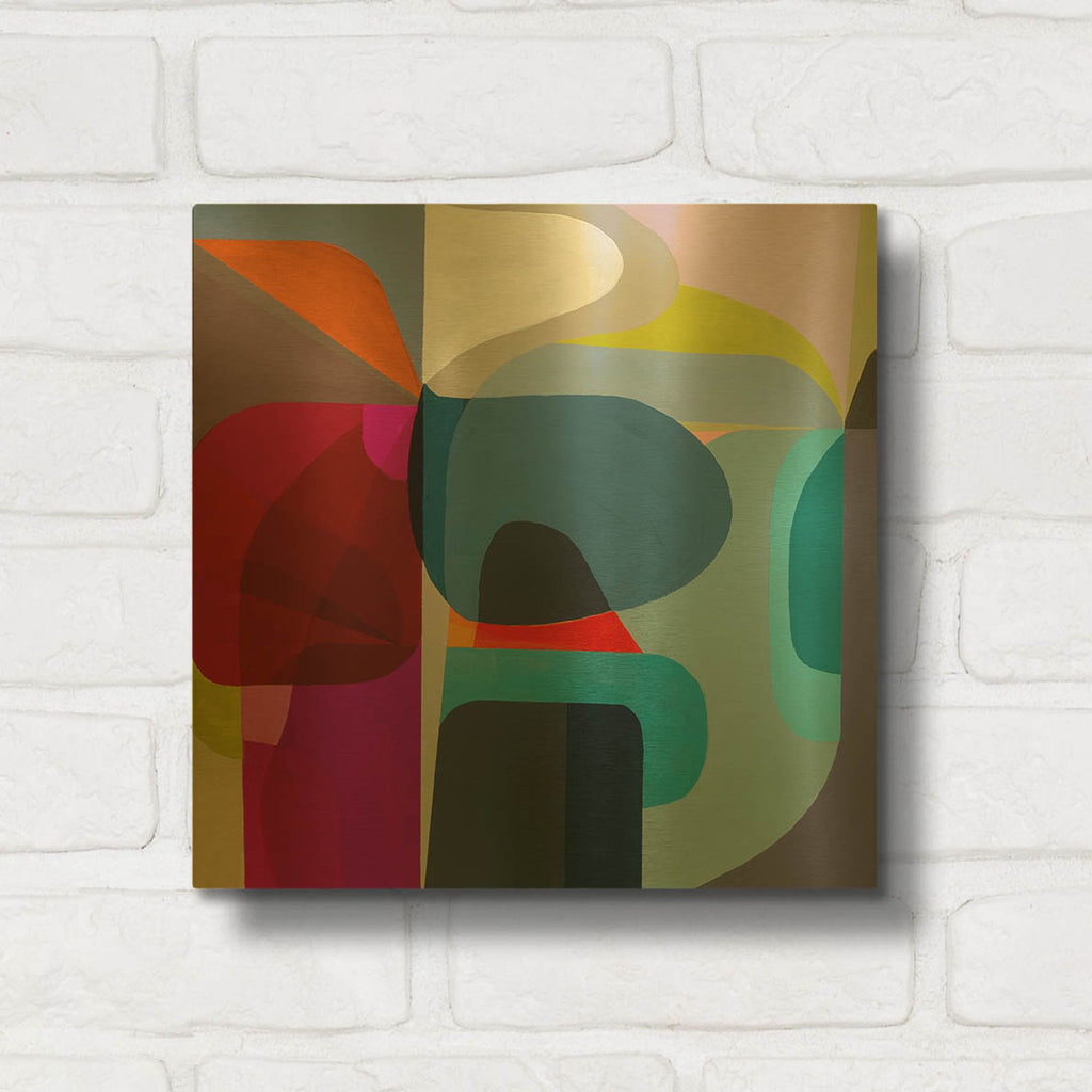 'Point Of Entry' By Marion Griese Gold Metal Wall Art
