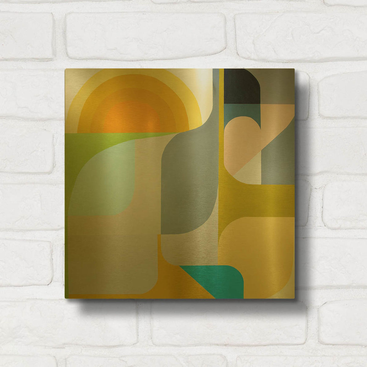 'The Sun Does Shine' By Marion Griese Gold Metal Wall Art