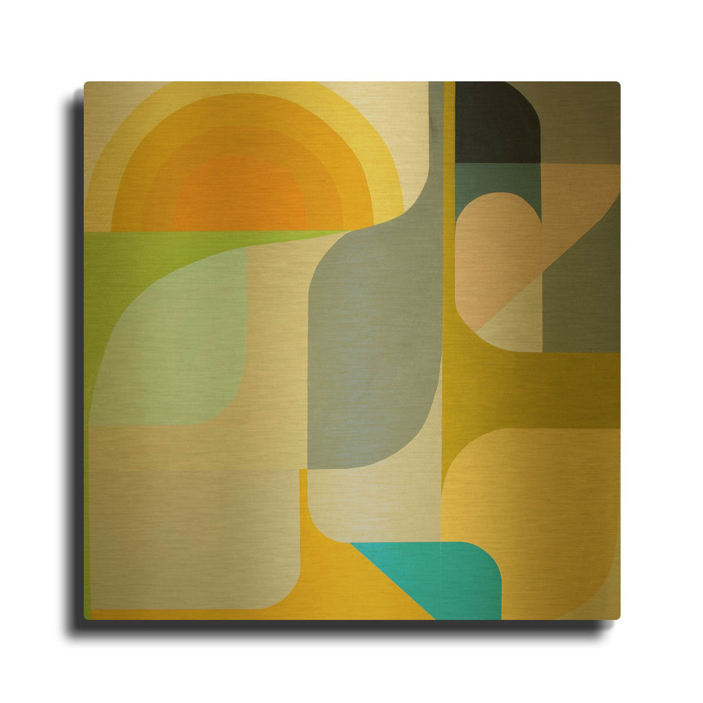 'The Sun Does Shine' By Marion Griese Gold Metal Wall Art