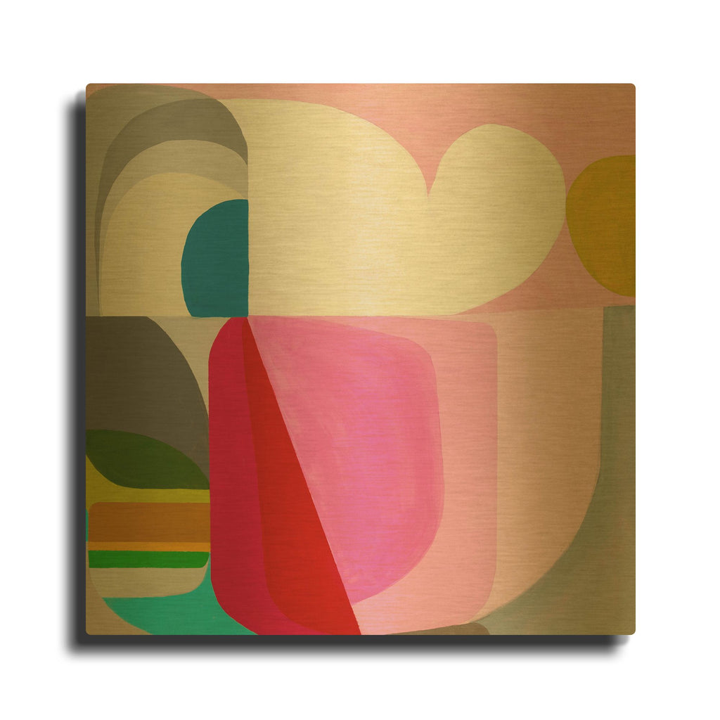 'Threshold' By Marion Griese Gold Metal Wall Art