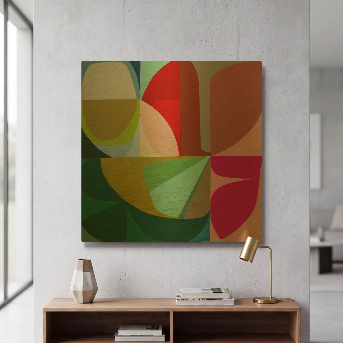 'To The Green Just Beginning' By Marion Griese Gold Metal Wall Art