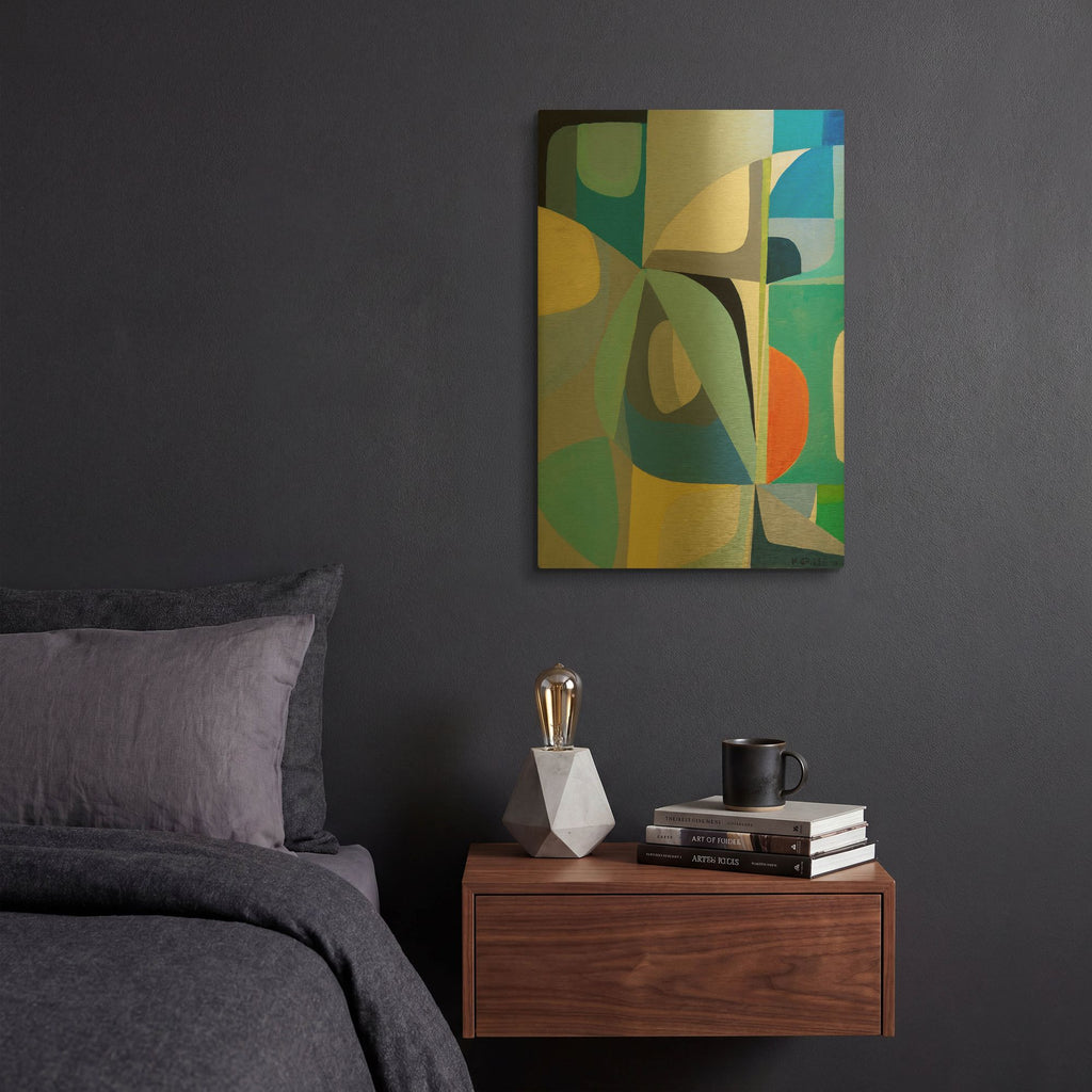 'Window Of Peace' By Marion Griese Gold Metal Wall Art