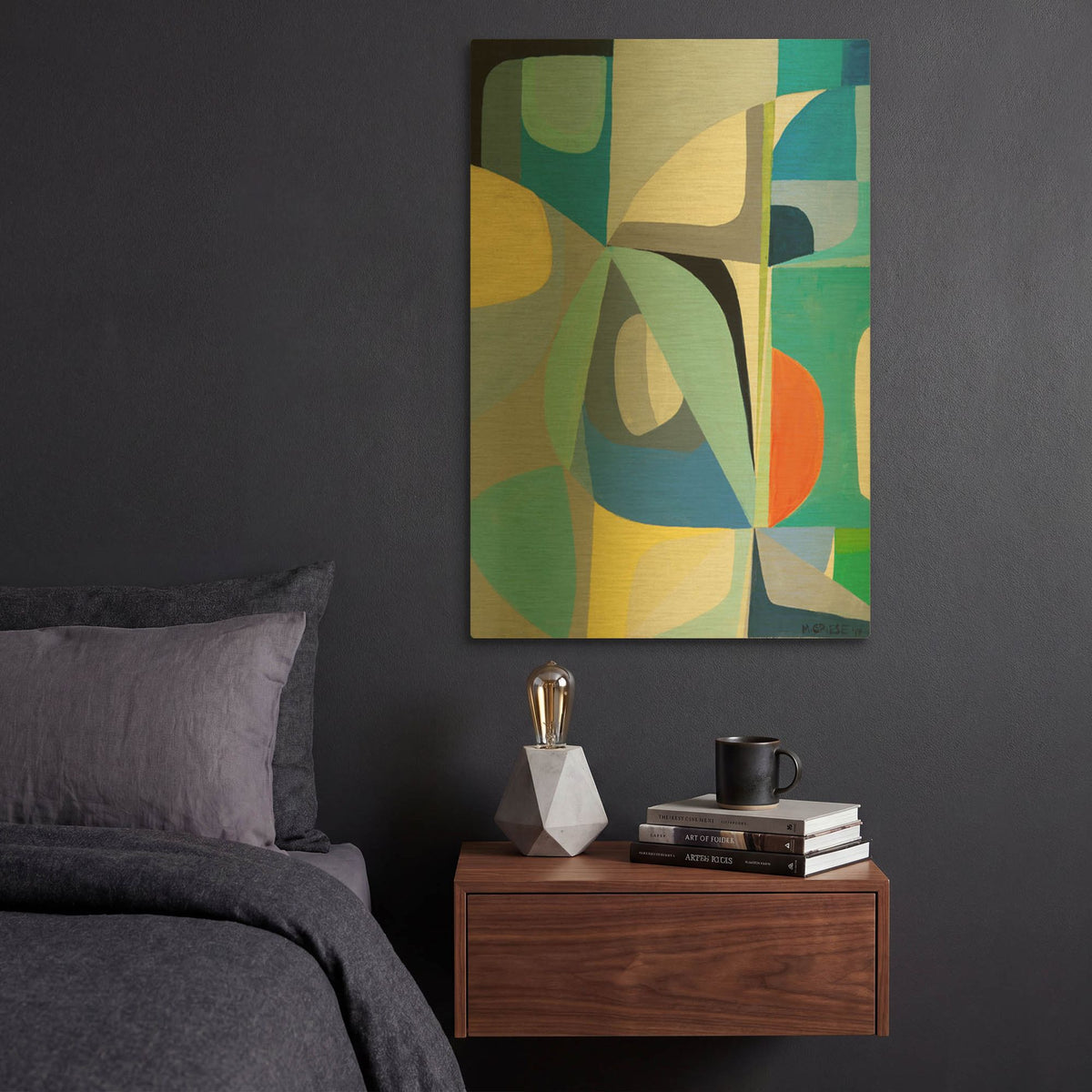 'Window Of Peace' By Marion Griese Gold Metal Wall Art