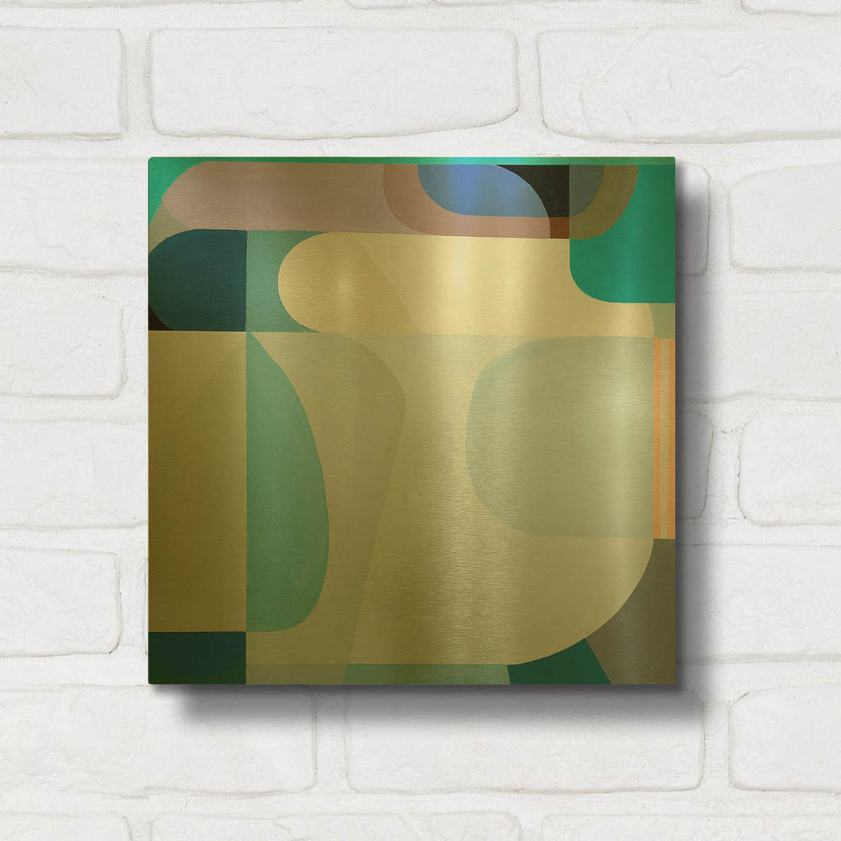 'Winter Sun' By Marion Griese Gold Metal Wall Art