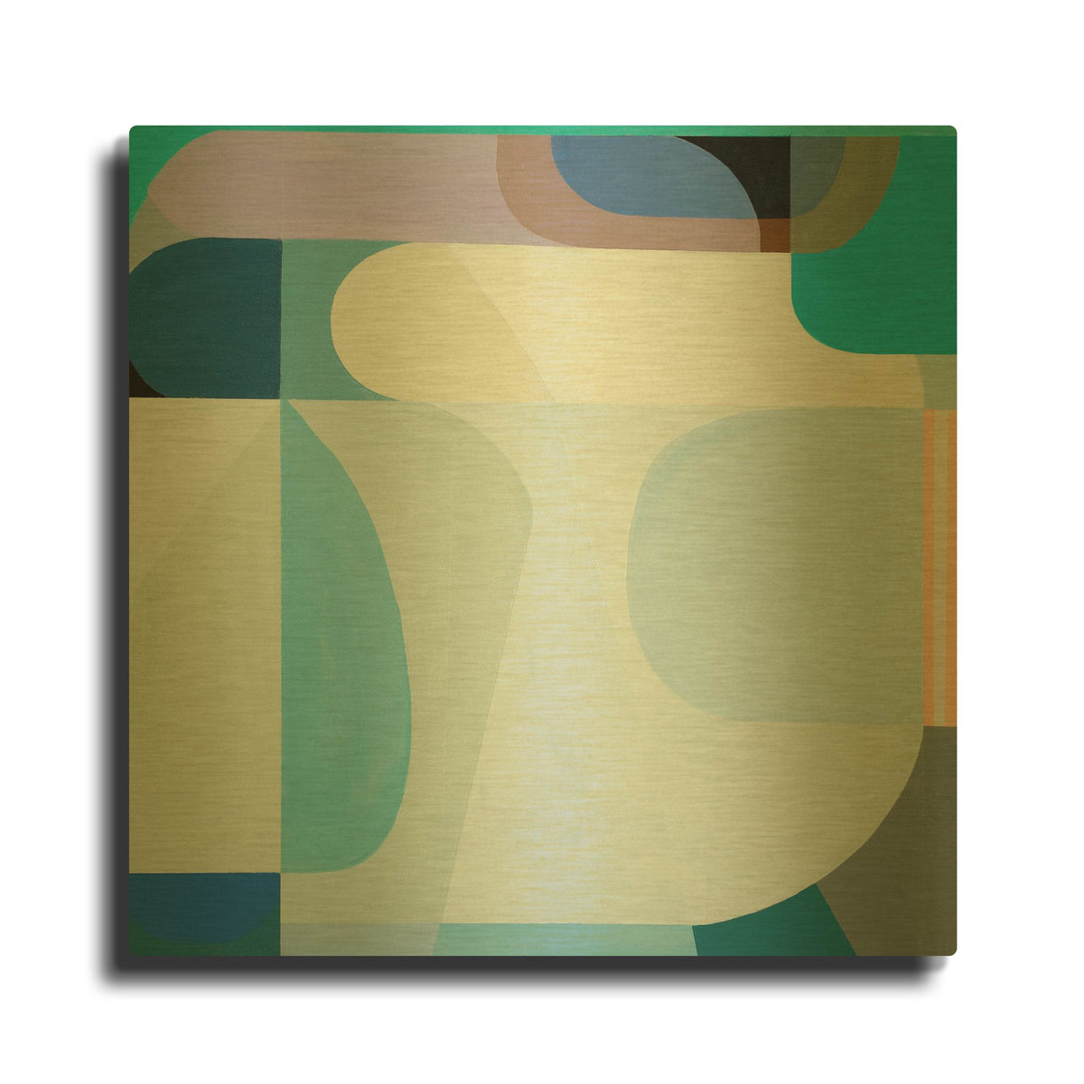 'Winter Sun' By Marion Griese Gold Metal Wall Art