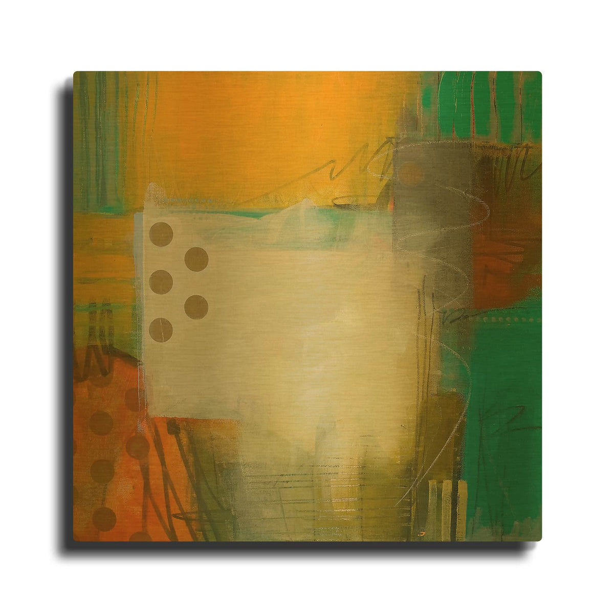 'Welcome Home' By Martica Griffin Gold Metal Wall Art