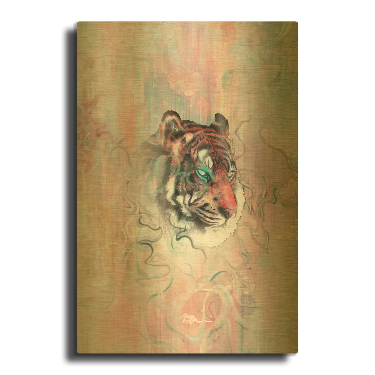 'Illusive By Nature' By Mat Miller Gold Metal Wall Art