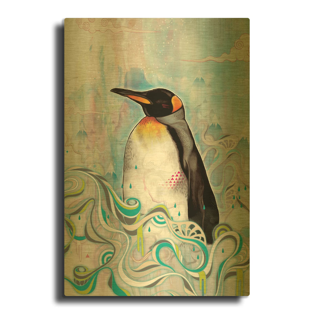 'King' By Mat Miller Gold Metal Wall Art