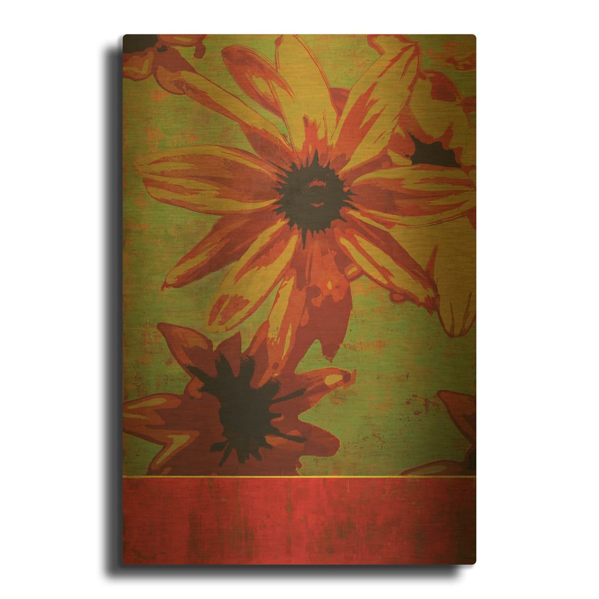 'Summer Solstice' By Maura Allen Gold Metal Wall Art