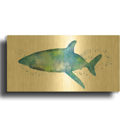 'LW3888' By Linda Woods Gold Metal Wall Art