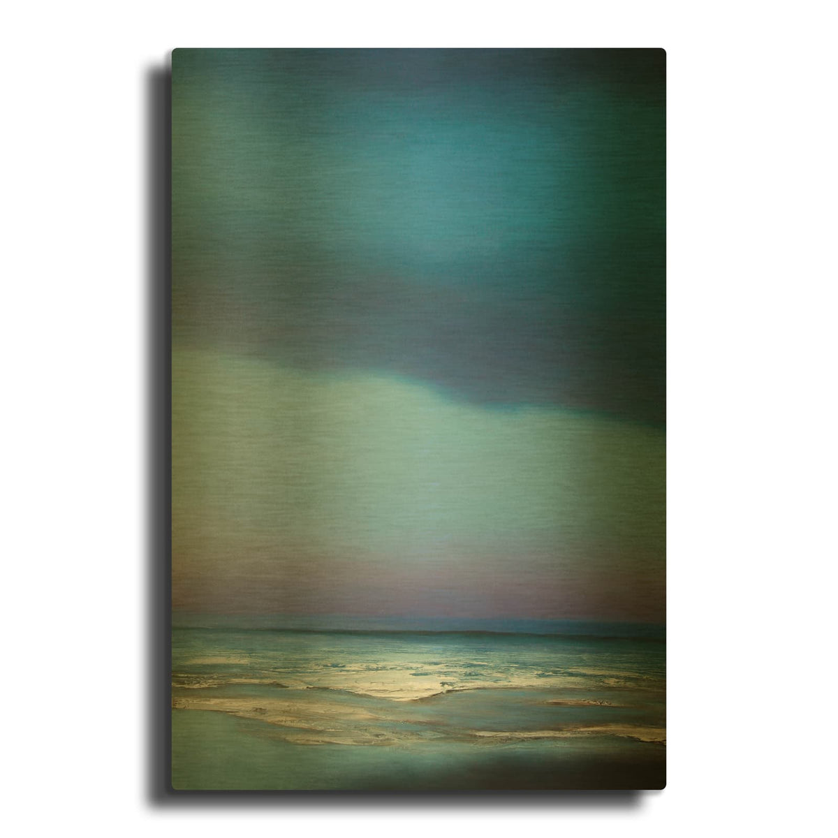 'Blue Symphony' By Michael Mote Gold Metal Wall Art