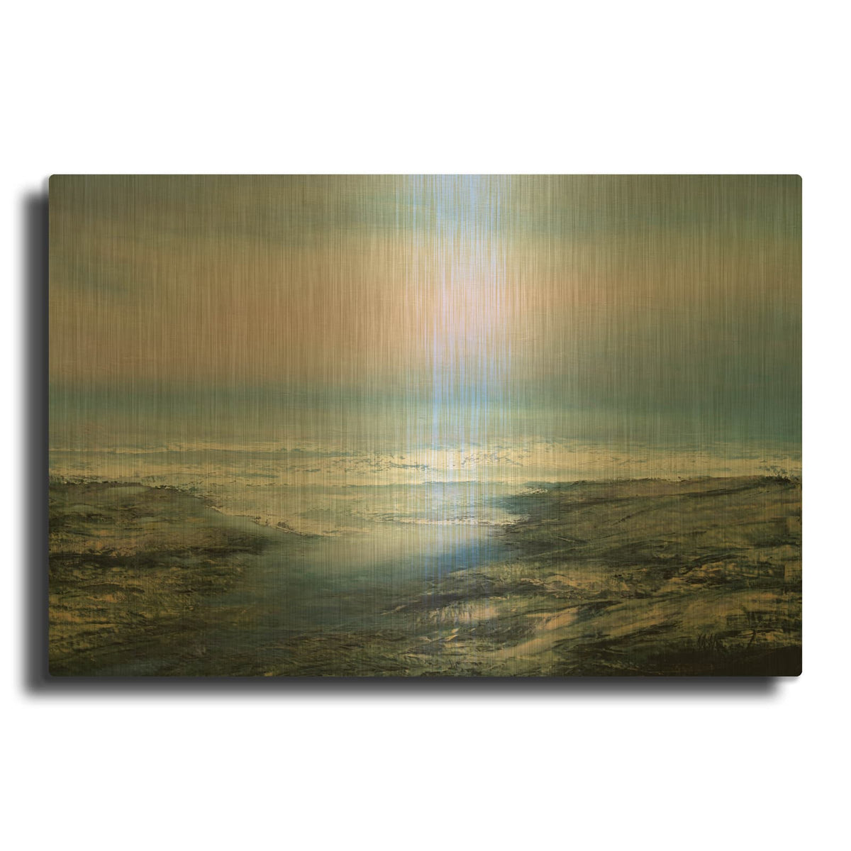 'Soft Light No 2' By Michael Mote Gold Metal Wall Art