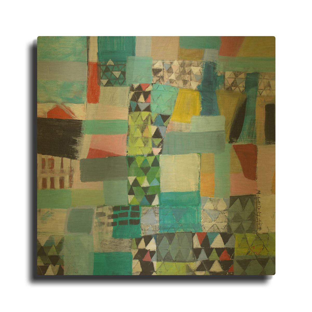 'Fields And Forests' By Michelle Daisley Moffitt Gold Metal Wall Art