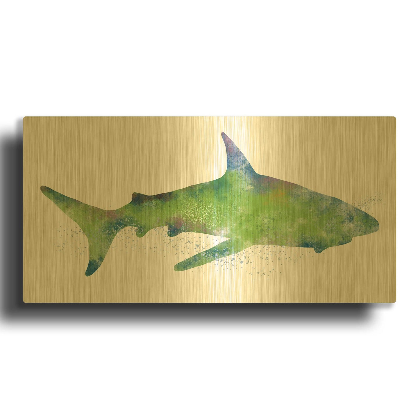 'LW3889' By Linda Woods Gold Metal Wall Art