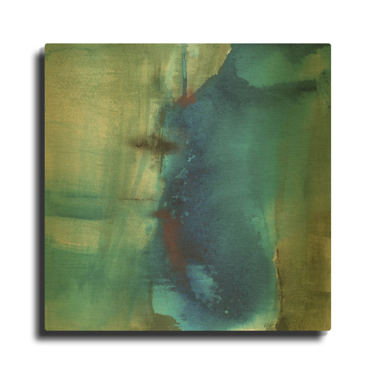 'Another World I' By Michelle Oppenheimer Gold Metal Wall Art