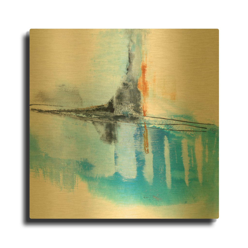 'Never Grow Up 2' By Michelle Oppenheimer Gold Metal Wall Art