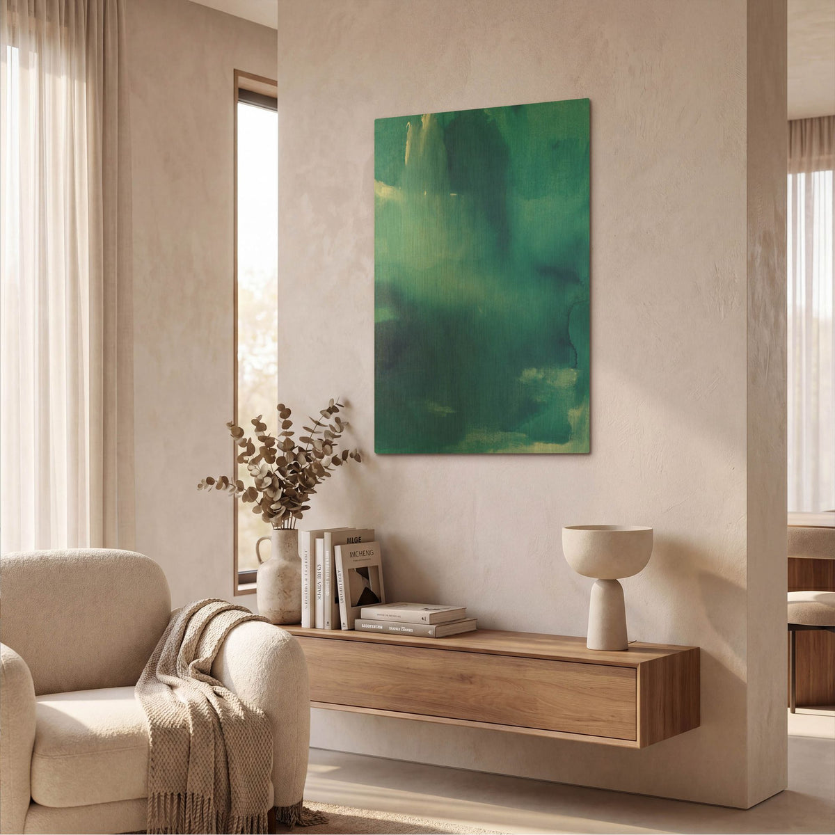'Beyond The Sea' By Michelle Oppenheimer Gold Metal Wall Art