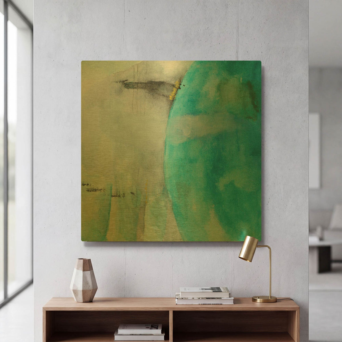 'Ancient Dramatist' By Michelle Oppenheimer Gold Metal Wall Art