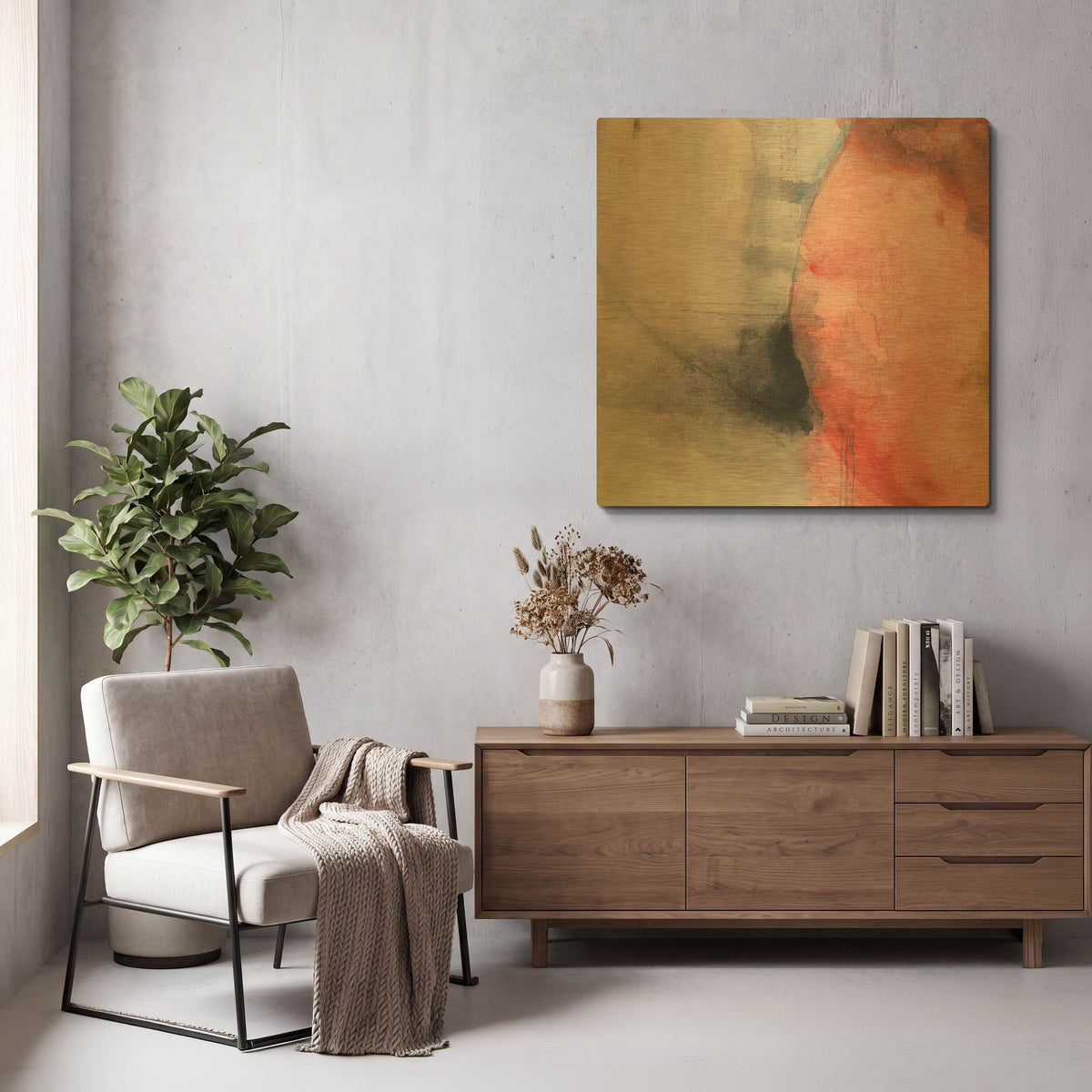 'Dreamed Of Joy' By Michelle Oppenheimer Gold Metal Wall Art