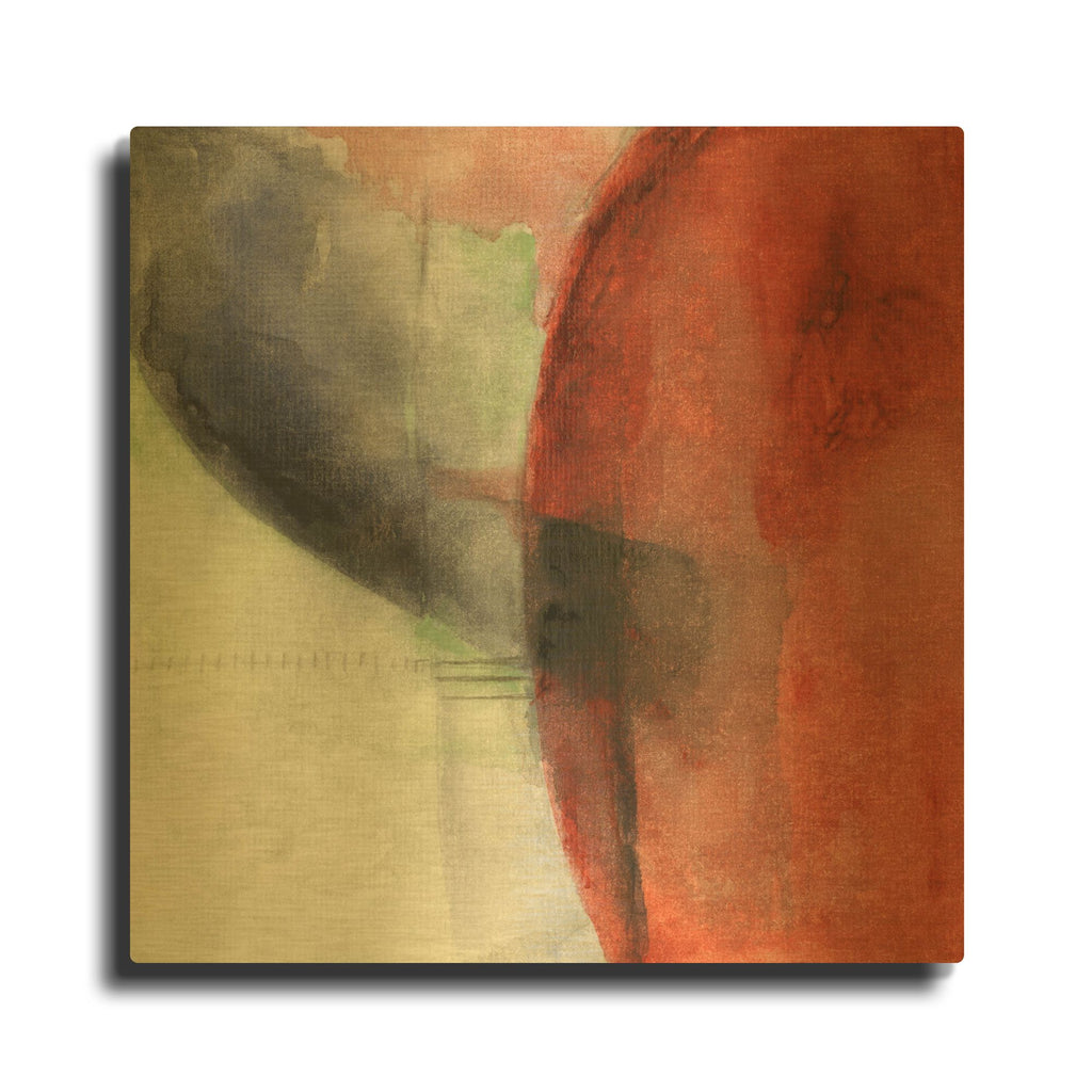 'The Distant Fire' By Michelle Oppenheimer Gold Metal Wall Art
