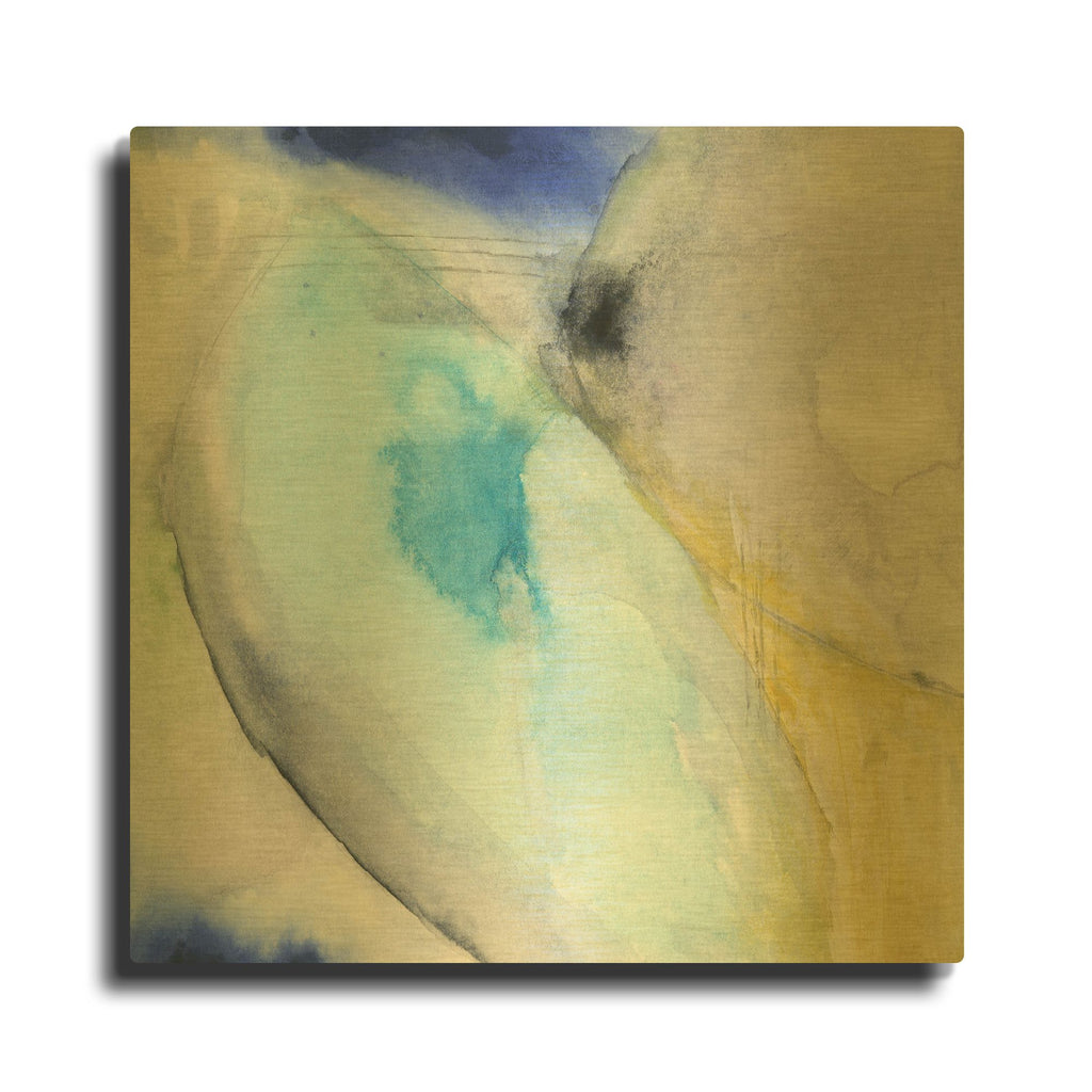 'Of The Brighter Cold Moon' By Michelle Oppenheimer Gold Metal Wall Art