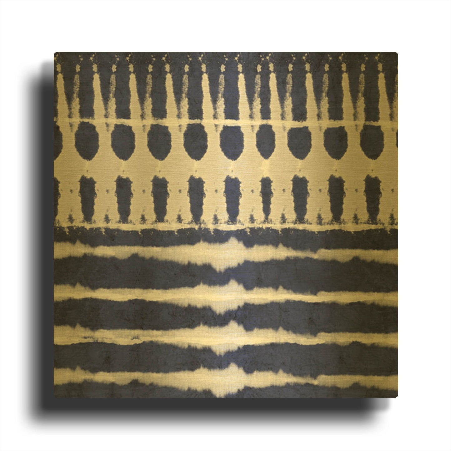'LW3900' By Linda Woods Gold Metal Wall Art