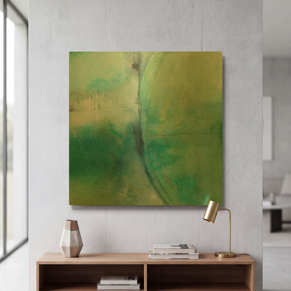 'Amid The Roar' By Michelle Oppenheimer Gold Metal Wall Art