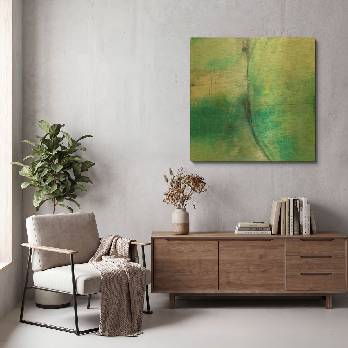 'Amid The Roar' By Michelle Oppenheimer Gold Metal Wall Art