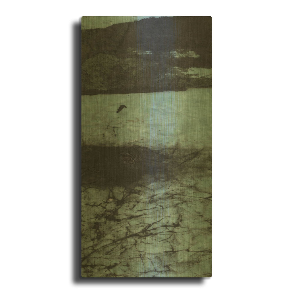 'Oceans Unearthed No 1' By Michelle Oppenheimer Gold Metal Wall Art
