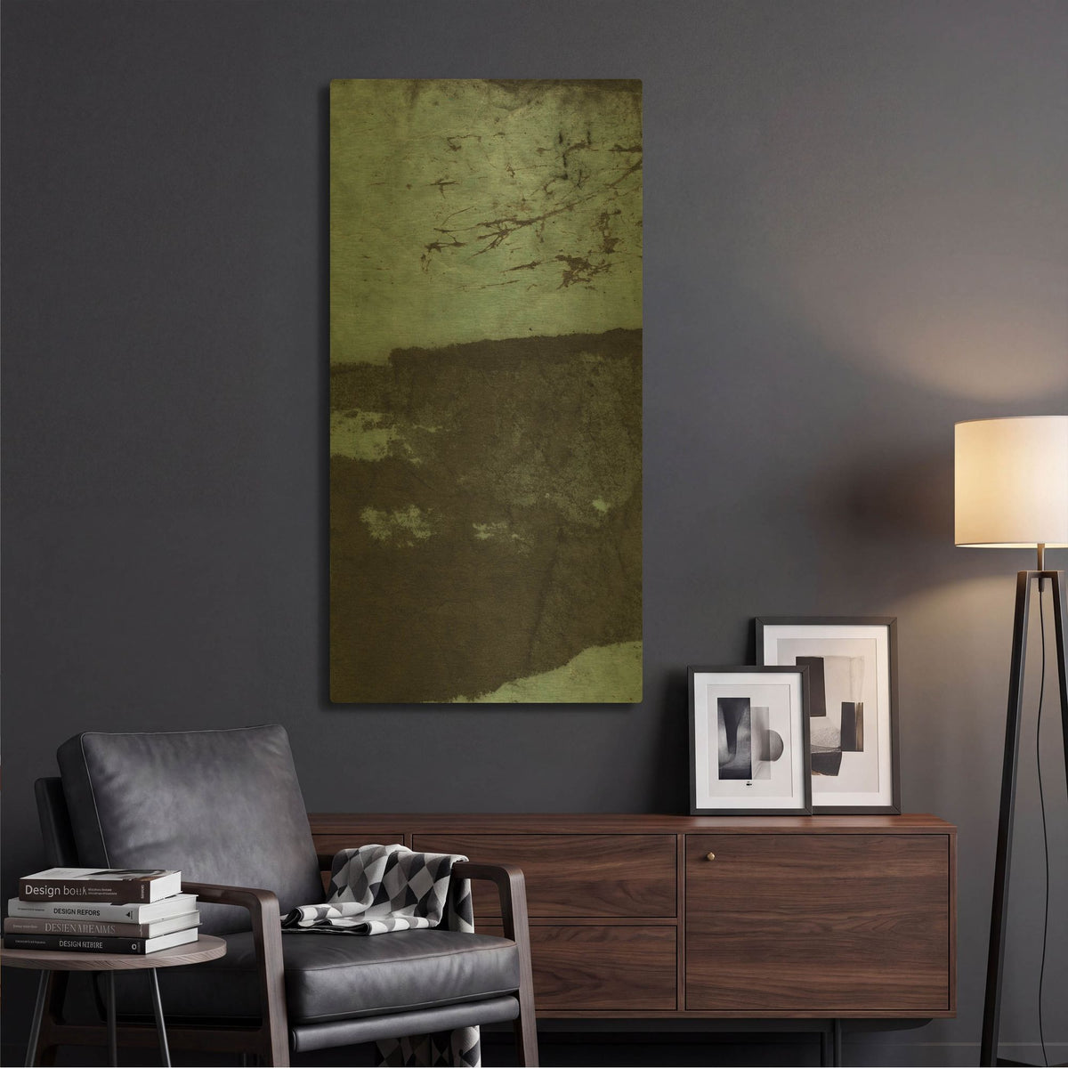 'Oceans Unearthed No 2' By Michelle Oppenheimer Gold Metal Wall Art
